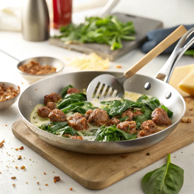 Sausage Pasta with Spinach Recipe