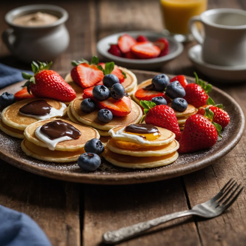 How to Make Perfectly Small Circular Mini Pancakes Easily Small circular pancakes