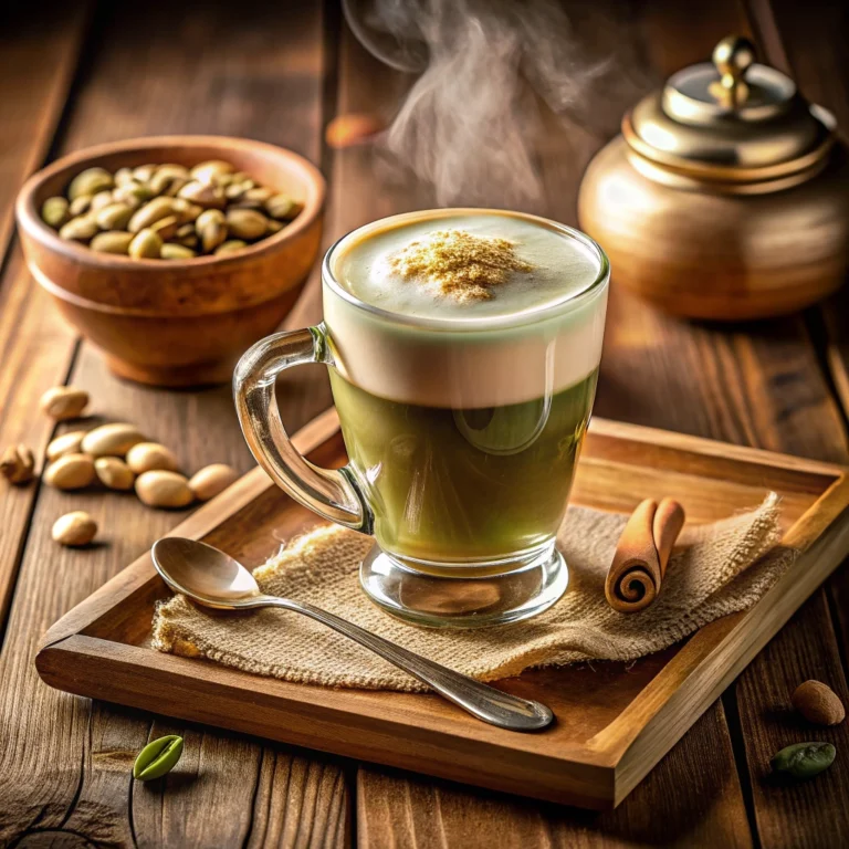 How to make a pistachio latte with less calories