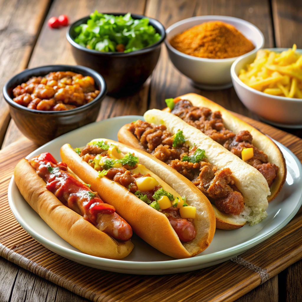 What sides go with chili dogs